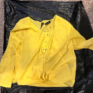 Bebe yellow blouse